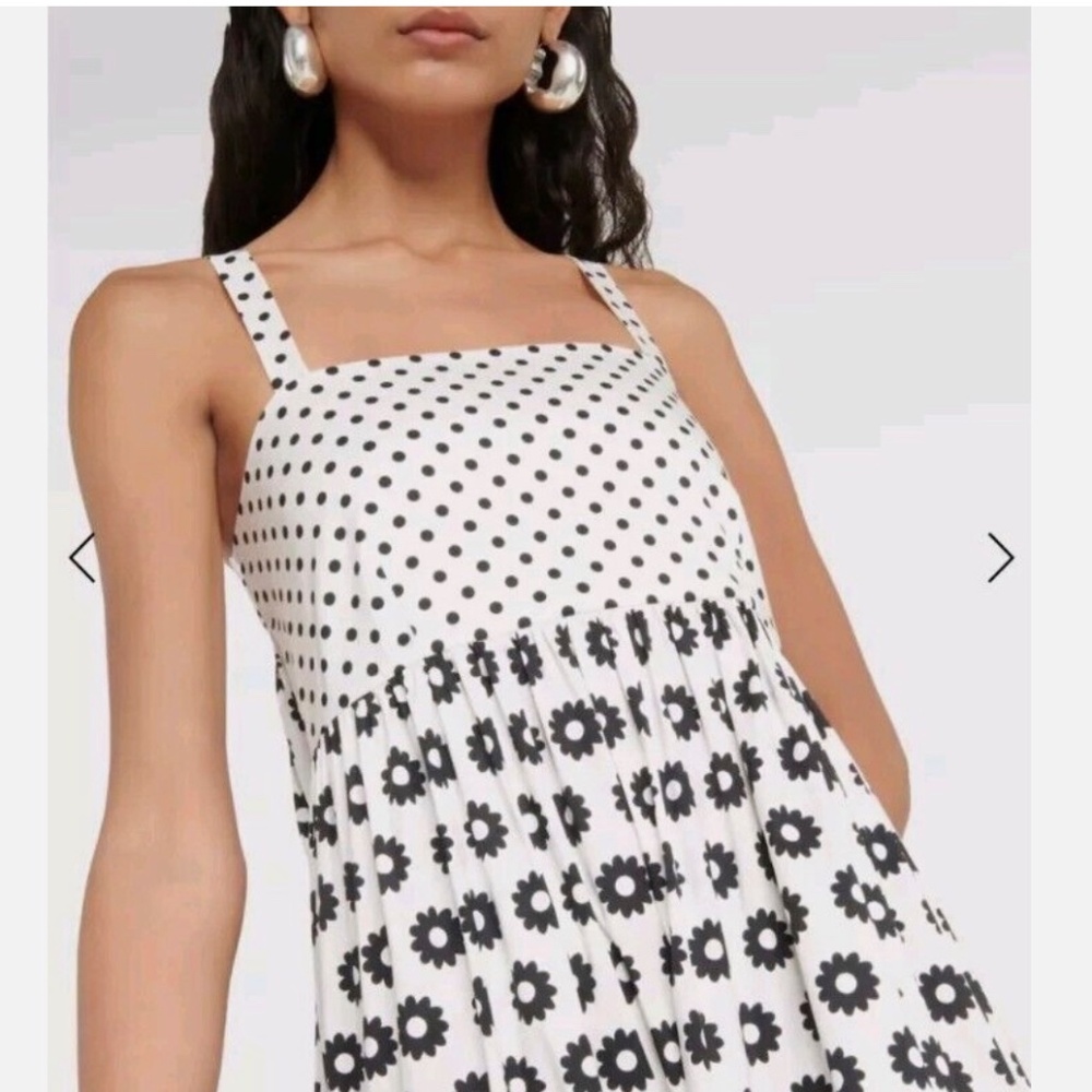🌼 SOLD - Tory Burch Mod Dot Patchwork Midi Dress – Size 4 🌼 - Picture 4 of 10